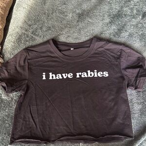 Women’s black crop top